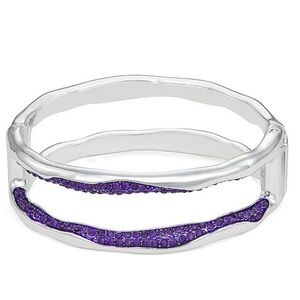 Nine West Silver Bracelet with Violet Highlights